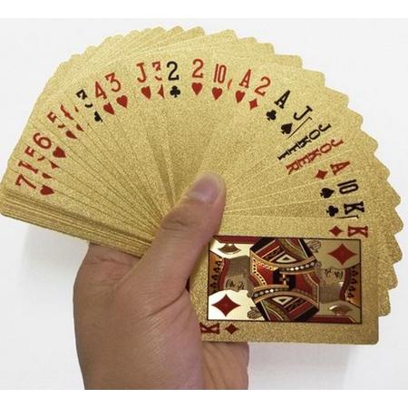Luxe Gouden Speelkaarten / Poker kaarten waterdicht Geplastificeerd