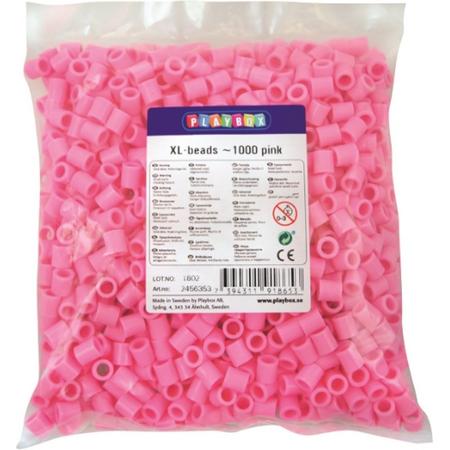 Playbox Maxi Strijkkralen Roze 1000 stuks