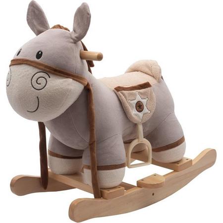 Playto Hobbelpaard met melodie - Schommelpaard - Rijdend paard - speelgoed ezel