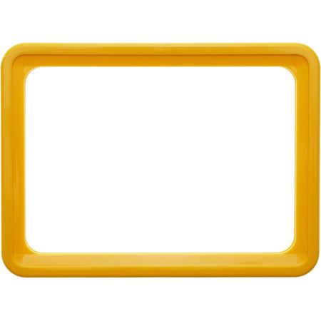PrimeMatik - Frame voor borden en borden A4 306x215mm geel voor bewegwijzering
