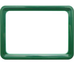 PrimeMatik - Frame voor borden en posters A4 306x215mm groen voor bewegwijzering