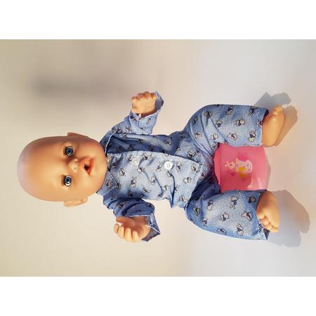 B-Merk Baby Born pyjama blauw, broekje en vestje