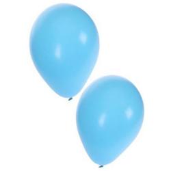 Ballon 50 x licht blauw nr 10