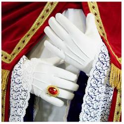 witte handschoenen - katoen de luxe - sint - XXL