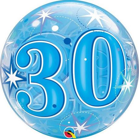 Bubble Sparkle Blue 30 jaar