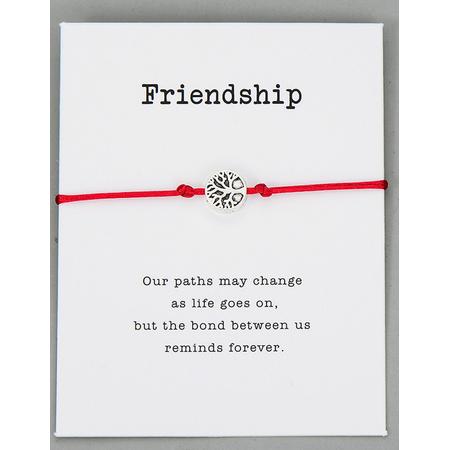BFF - vrienden armband - vriendschap rode armband - unisex - vriend(en) cadeau