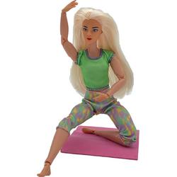Yoga pop- Yoga pop met flexibele gewrichten - Yoga pop met matje