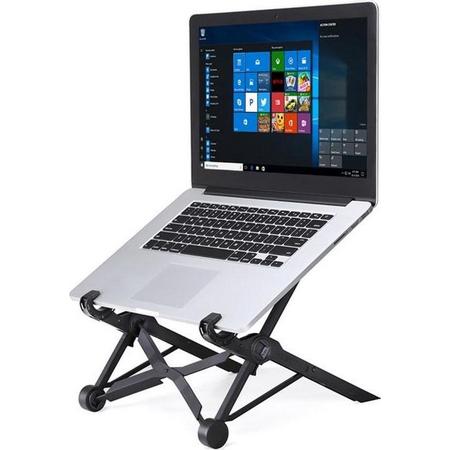 NEXSTAND draagbare verstelbare opvouwbare bureauhouder standaard voor laptop / notebook, geschikt voor: meer dan 11,6 inch (zwart)