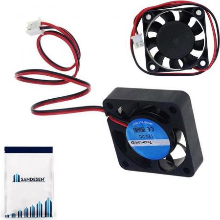 Sandesen®  koelventilator 12V 4010 geschikt voor 3D Makerbot printer 40x40x10mm