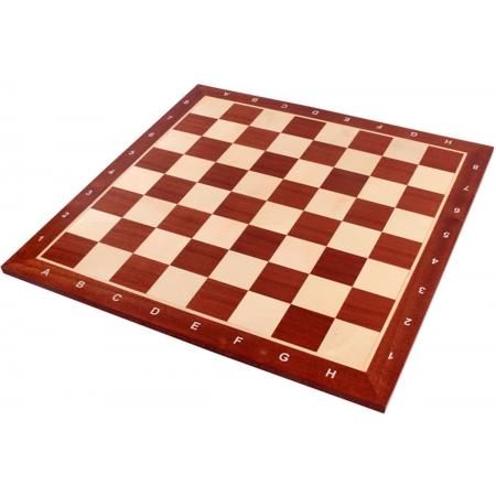 schaakbord mahonie/ahorn veldafmeting 50 met co�rdinaten