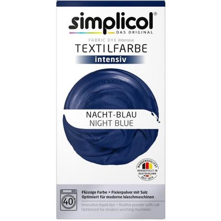 Simplicol Textielverf Intens - Wasmachine Textielverf - Night Blue - 2 stuks