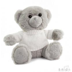 Soft Touch Knuffelbeer Met Sweater Junior 20 Cm Pluche Grijs