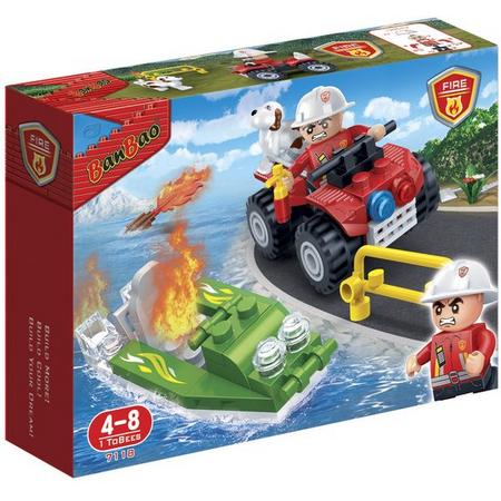 BanBao Brandweer Brandweerauto- en Boot - 7118