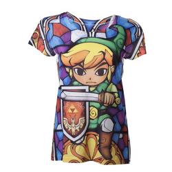 Officieel gelicenseerd - Nintendo - Zelda Sublimation Dames T-Shirt - Dames - L