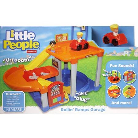 Fisher Price Little People Rolling Ramps Garage