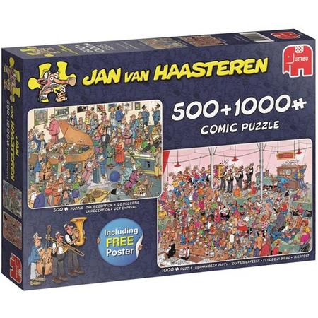 Puzzel Jan van Haasteren The Reception 500/1000 stukjes