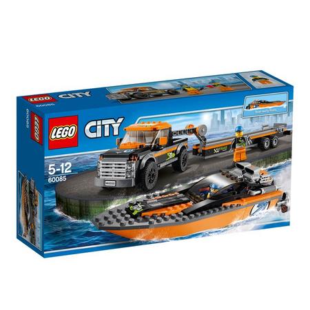 LEGO City 4x4 met Speedboot 60085