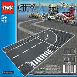 LEGO City T-kruising en bocht 7281