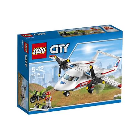 LEGO City ambulancevliegtuig 60116