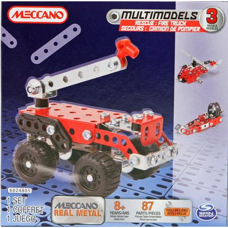 Meccano Brandweerwagen 3 Modellen