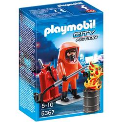 Playmobil - brandweerman met gaspak - 5367