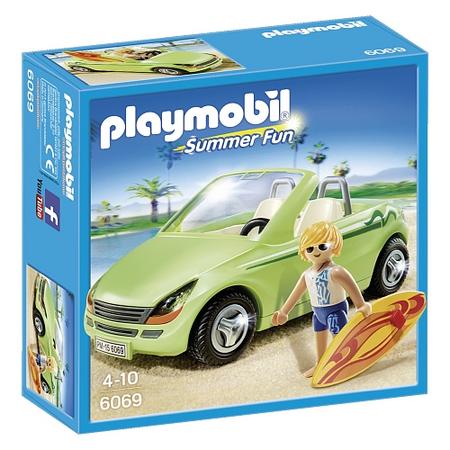 Playmobil - cabrio met surfer- 6069