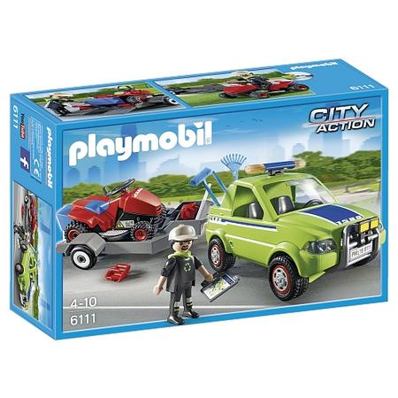 Playmobil City Action voertuig groenbeheer met grasmaaier 6111