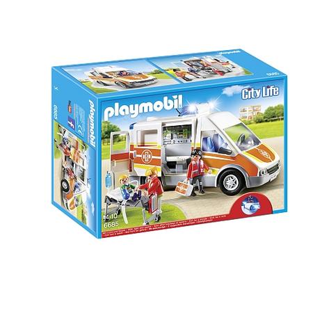 Playmobil City Life ziekenwagen met licht en geluid - 6685