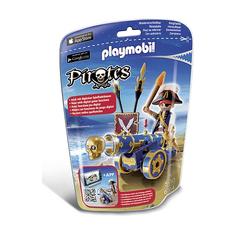 Playmobil Pirates officier met blauw kanon - 6164