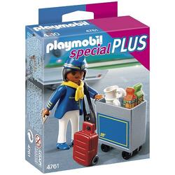 Playmobil Special Plus  stewardess met trolley - 4761
