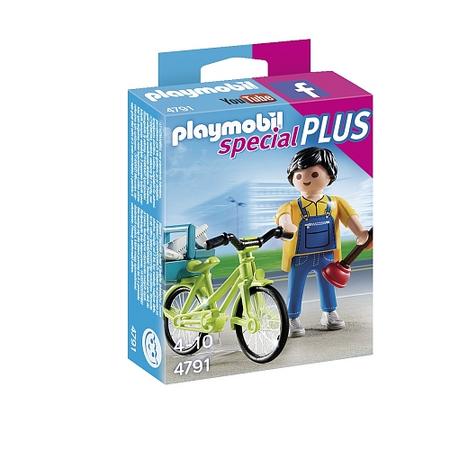 Playmobil Special Plus klusjesman met fiets - 4791