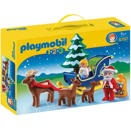 Playmobil 1.2.3. Kerstman met rendierslee 6787