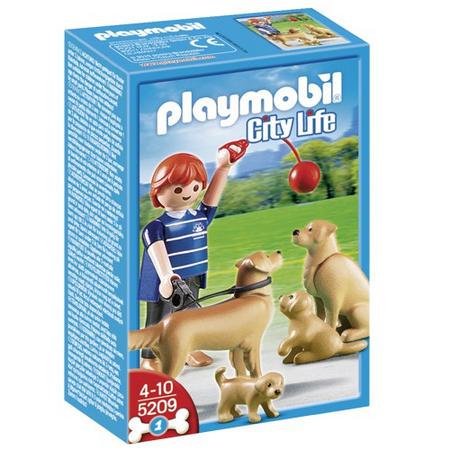 Playmobil 5209 Golden Retriever Familie