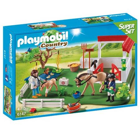 Playmobil 6147 Superset Paardenbox Met Dierenarts