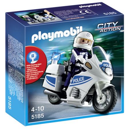 Playmobil City Action 5185 Motoragent Met Zwaailichten