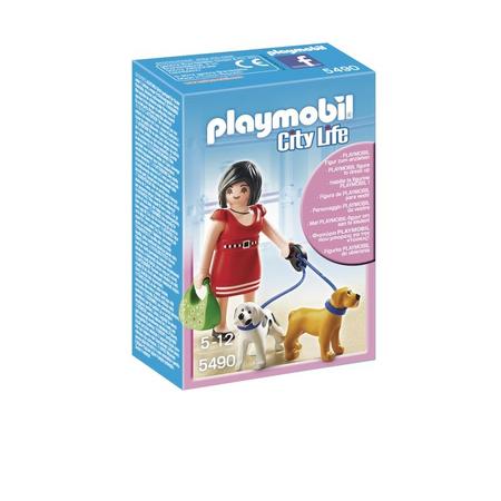 Playmobil City Life Vrouw met puppys 5490