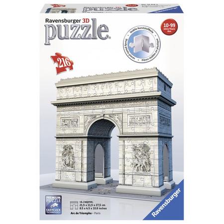 Ravensburger Arc de Triomphe Parijs- 3D puzzel gebouw - 216 stukjes