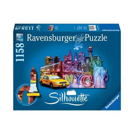 Ravensburger Silhouettepuzzel Skyline New York 1158 stukjes