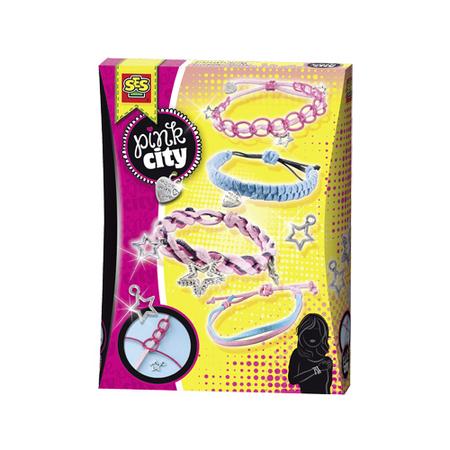 SES Hobbyset Pink City Armbanden Knopen