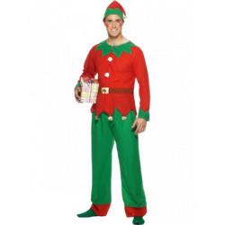Kerstelf outfit voor mannen 52-54 (l)