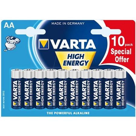 10 AA Varta batterijen penlight