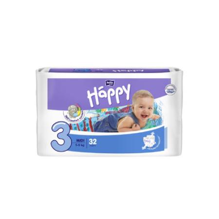 Bella Baby Happy Luiers Midi maat 3 (5 - 9 kg) 32 stuks