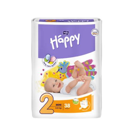 Bella Baby Happy Luiers Mini met indicator Maat 2 (3 - 6 kg) 38 stuks