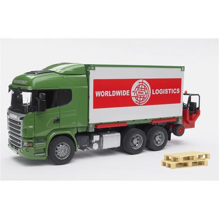 Bruder Vrachtwagen Scania Met Heftruck