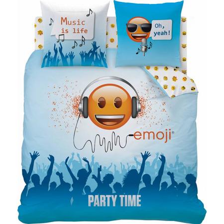 Emoji Party Time - Dekbedovertrek - Lits Jumeaux - 240 x 220 cm - Multi