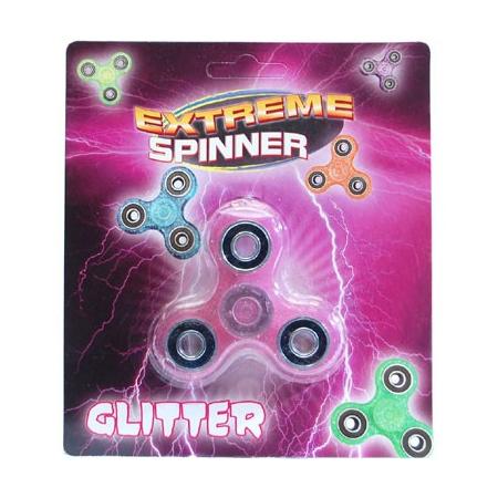 Extreme Fidget Spinner met glittereffect