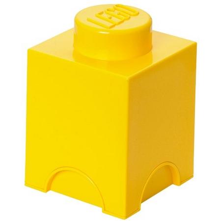 LEGO Opbergbox: Brick 1 (1.2l tr) - geel