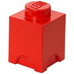   Opbergbox: Brick 1 (1.2l tr) - rood