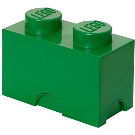 LEGO Opbergbox: Brick 2 (2.7 ltr) - groen