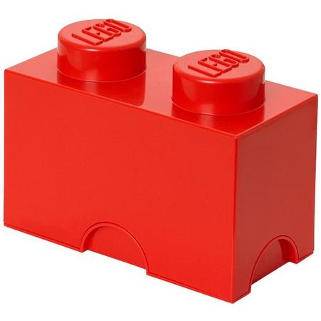 LEGO Opbergbox: Brick 2 (2.7 ltr) - rood